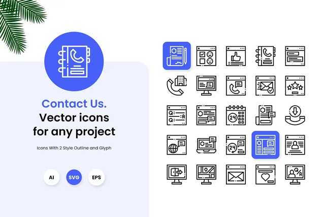 Contact Us Icons