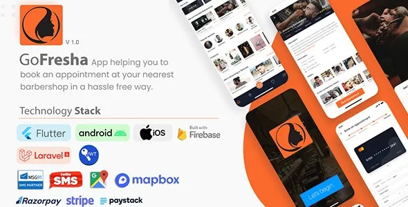 GoFresha - Salon, Spa, Massage Appointment Flutter App with Admin Panel v2.0.0 Untouched / Clean Original