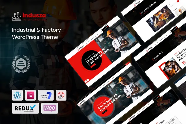 Indusza – Industrial & Factory WordPress Theme